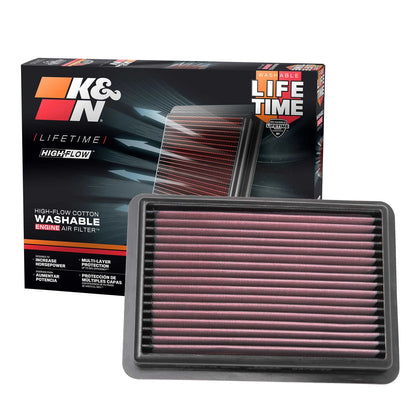 K&N 33-5096 High Flow Performance Air Filter for 2019-2023 Mazda 3 / 19-22 CX-30