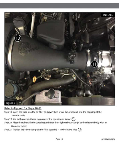 aFe Momentum GT Pro 5R Stage-2 Intake System | Toyota Tacoma V6 3.5L 2016 (54-76005)