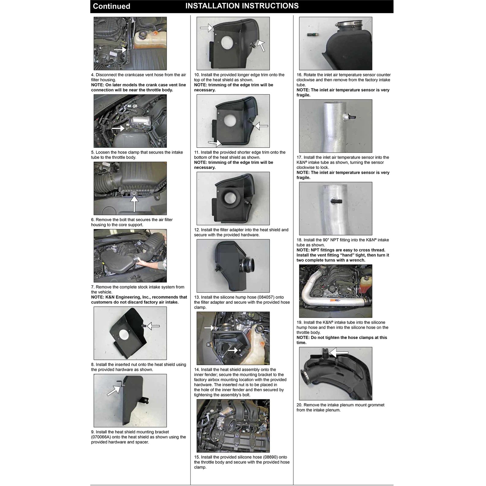 K&N Typhoon Performance Intake | Chrysler 300 (11-12) / Dodge Challenger/Charger (11-12) (69-2544TP)