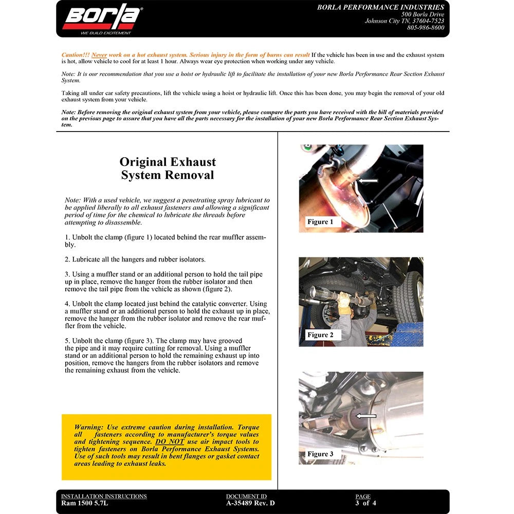 Borla Cat-Back Exhaust System - Touring | Multiple Fitments (140552)