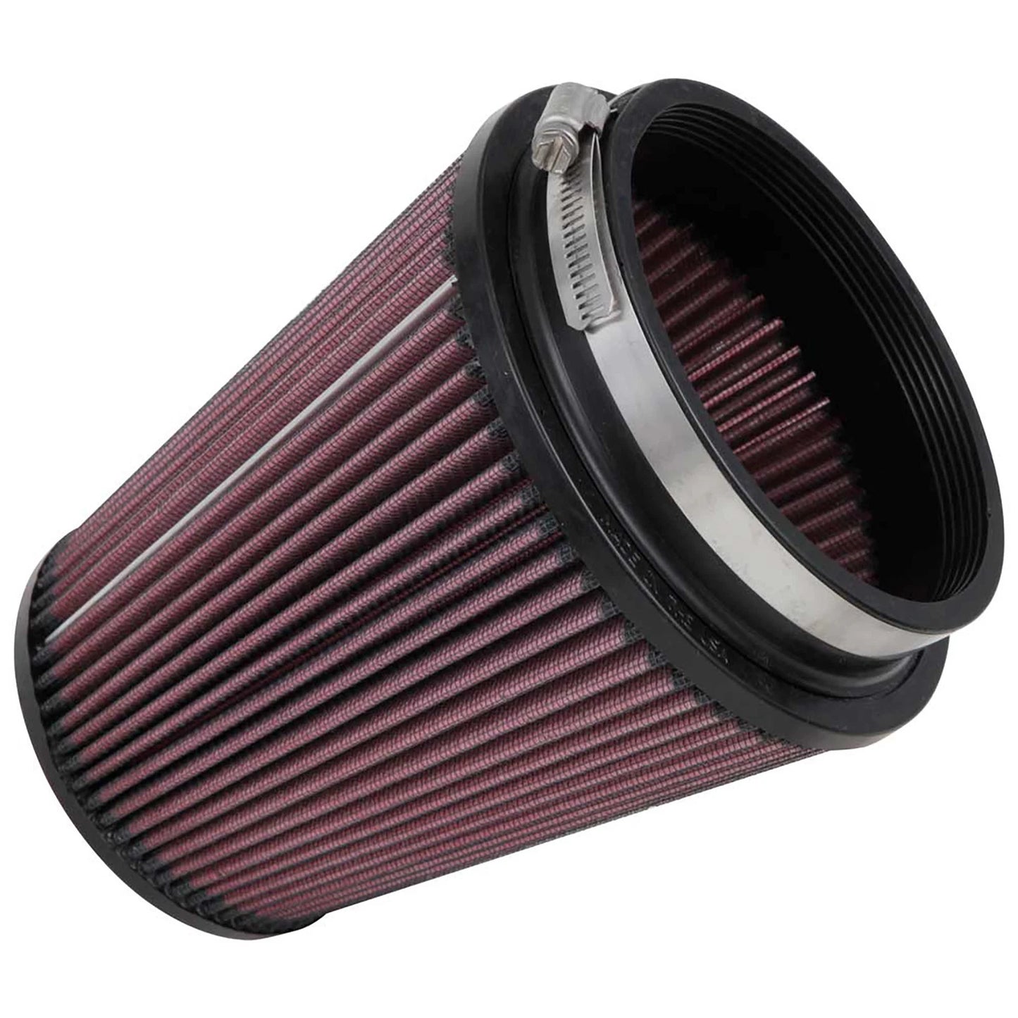 K&N RU-2800 Universal Round Tapered Performance Washable Air Filter for Intake