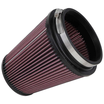 K&N RU-2800 Universal Round Tapered Performance Washable Air Filter for Intake