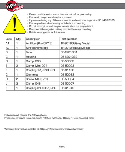 aFe Takeda Momentum Sealed CAI | Scion FR-S (13) (TM-2013B-D)