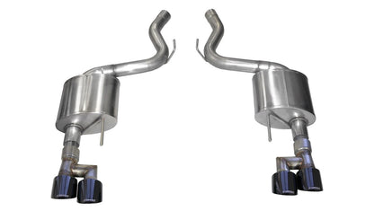 CORSA Sport, Touring / 3.0 in Axle-Back 4.0 in Twin Tips | 2018-2023 Mustang GT Coupe (21039, 21041)