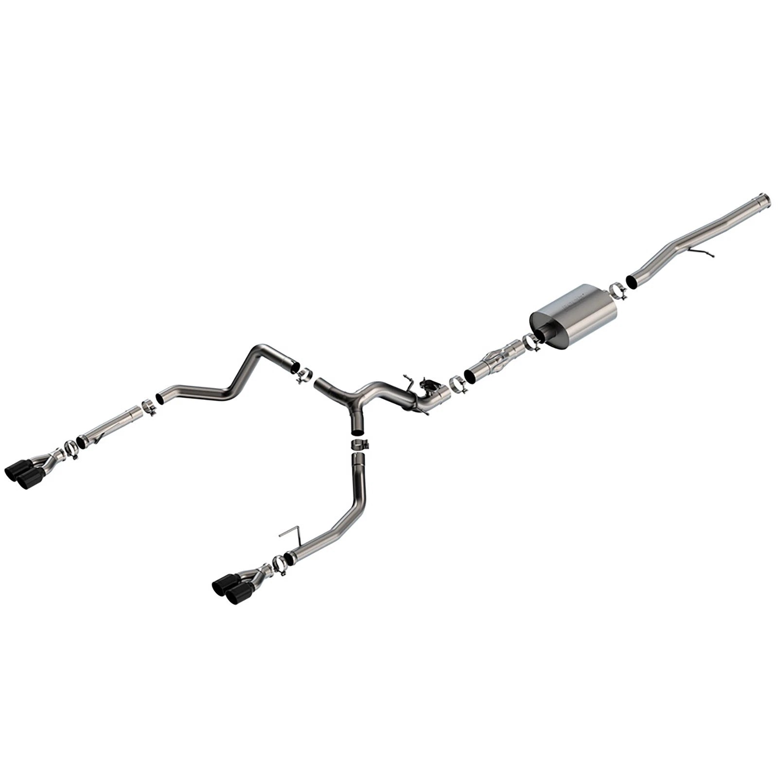 Borla 2024 Chevy Silverado 1500 6.2L V8 ATAK Catback Exhaust w/ Simulator - Black Chrome | Chevrolet Silverado 1500 (24) (140997BC)