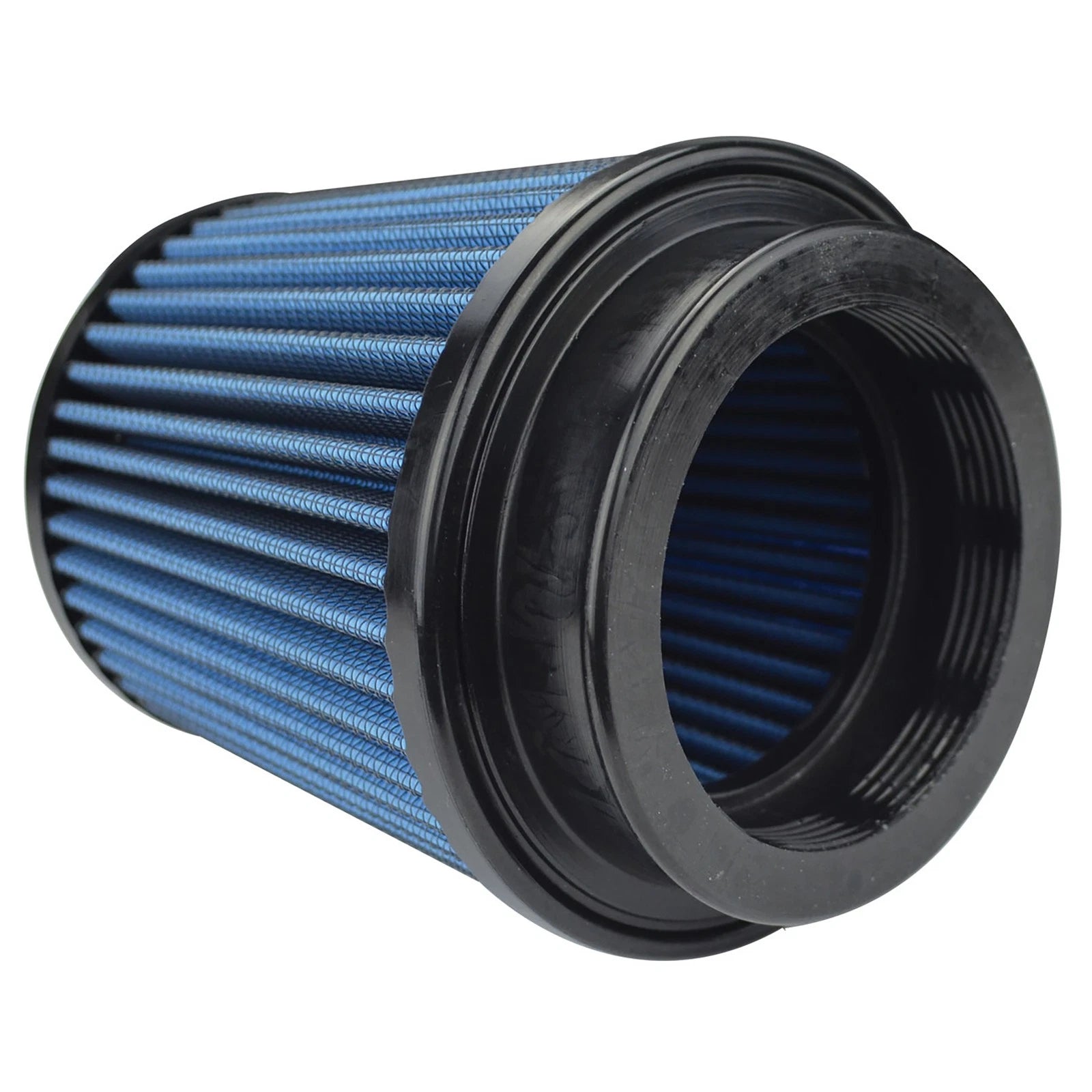 Injen AMSOIL Ea Nanofiber Dry Air Filter | Universal 3 Filter 5 Base / 4-7/8 Tall (X-1020-BB)