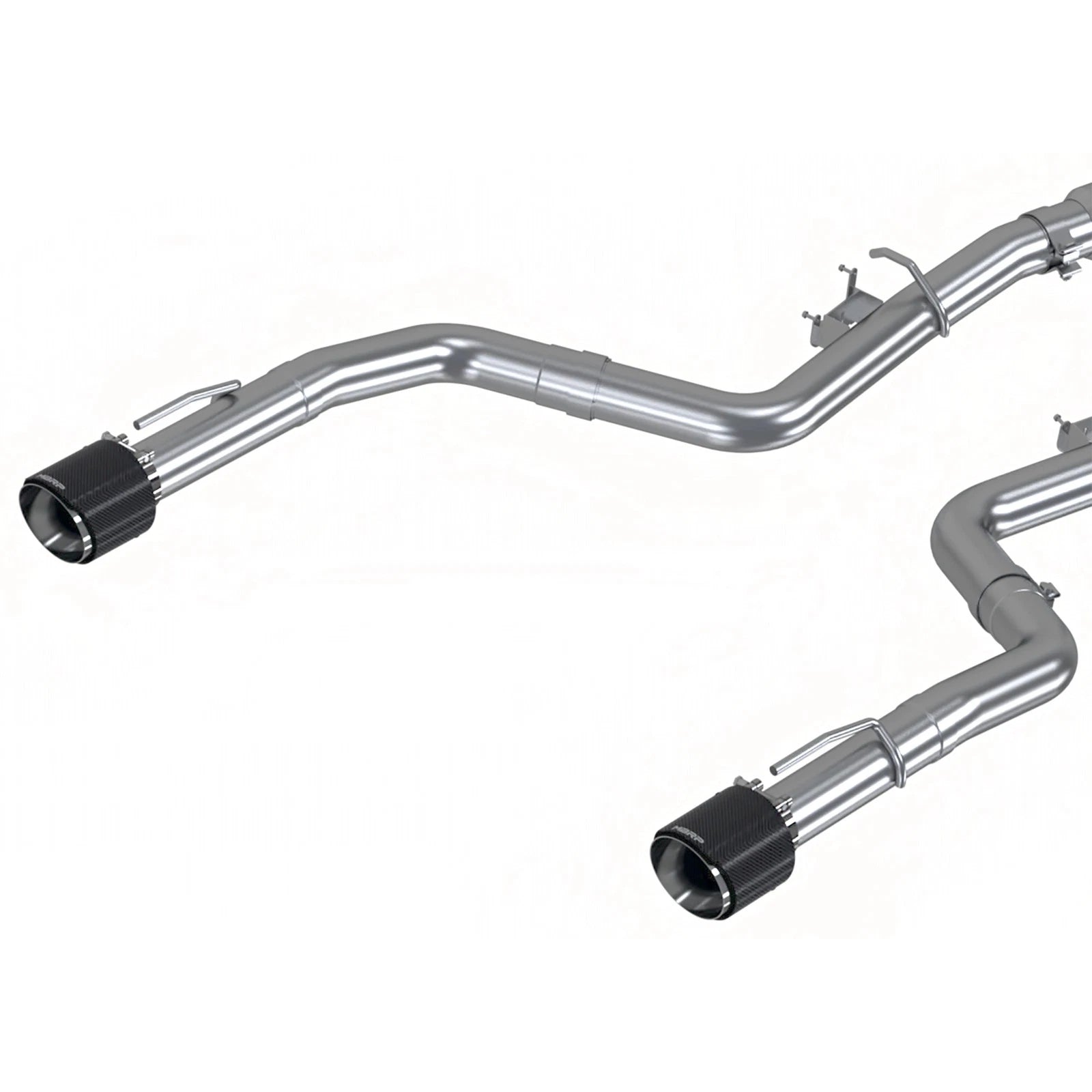 MBRP 3in Dual Rear SS Cat-Back Exhaust w/ Carbon Tips Dodge Charger 17-21 (S71173CF)