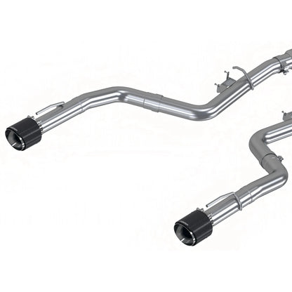 MBRP 3in Dual Rear SS Cat-Back Exhaust w/ Carbon Tips Dodge Charger 17-21 (S71173CF)