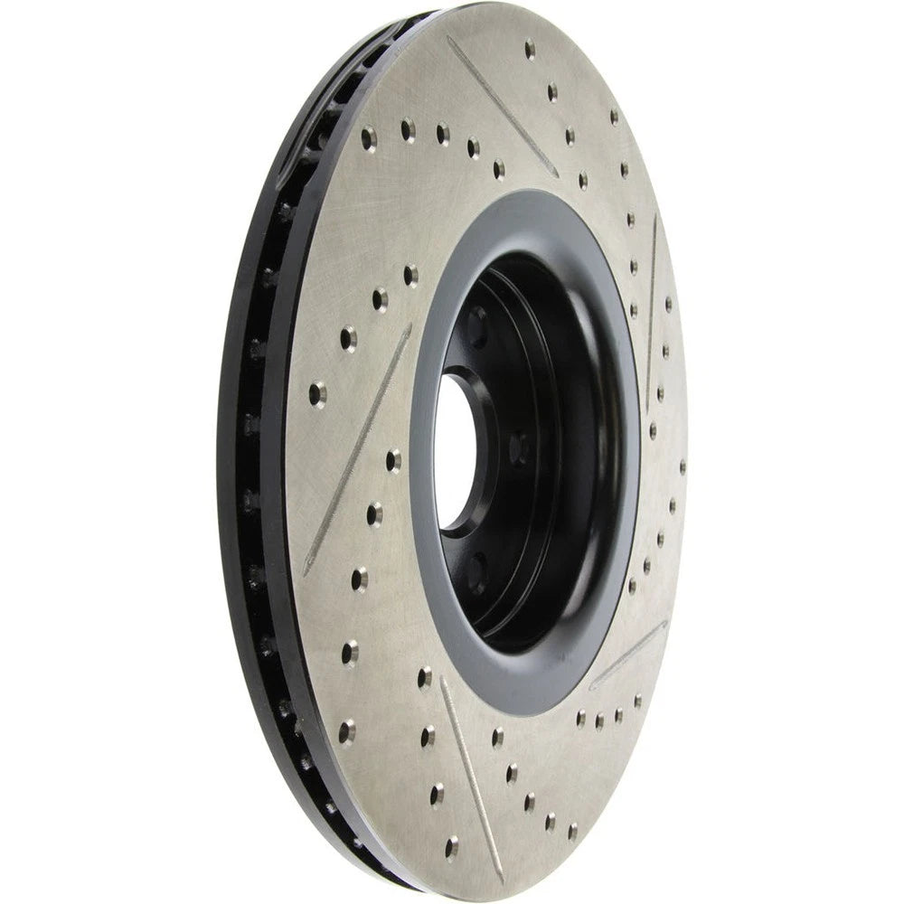 StopTech 127.65146R Front Right Drilled Disc Brake Rotor for 2013-18 Ford Focus