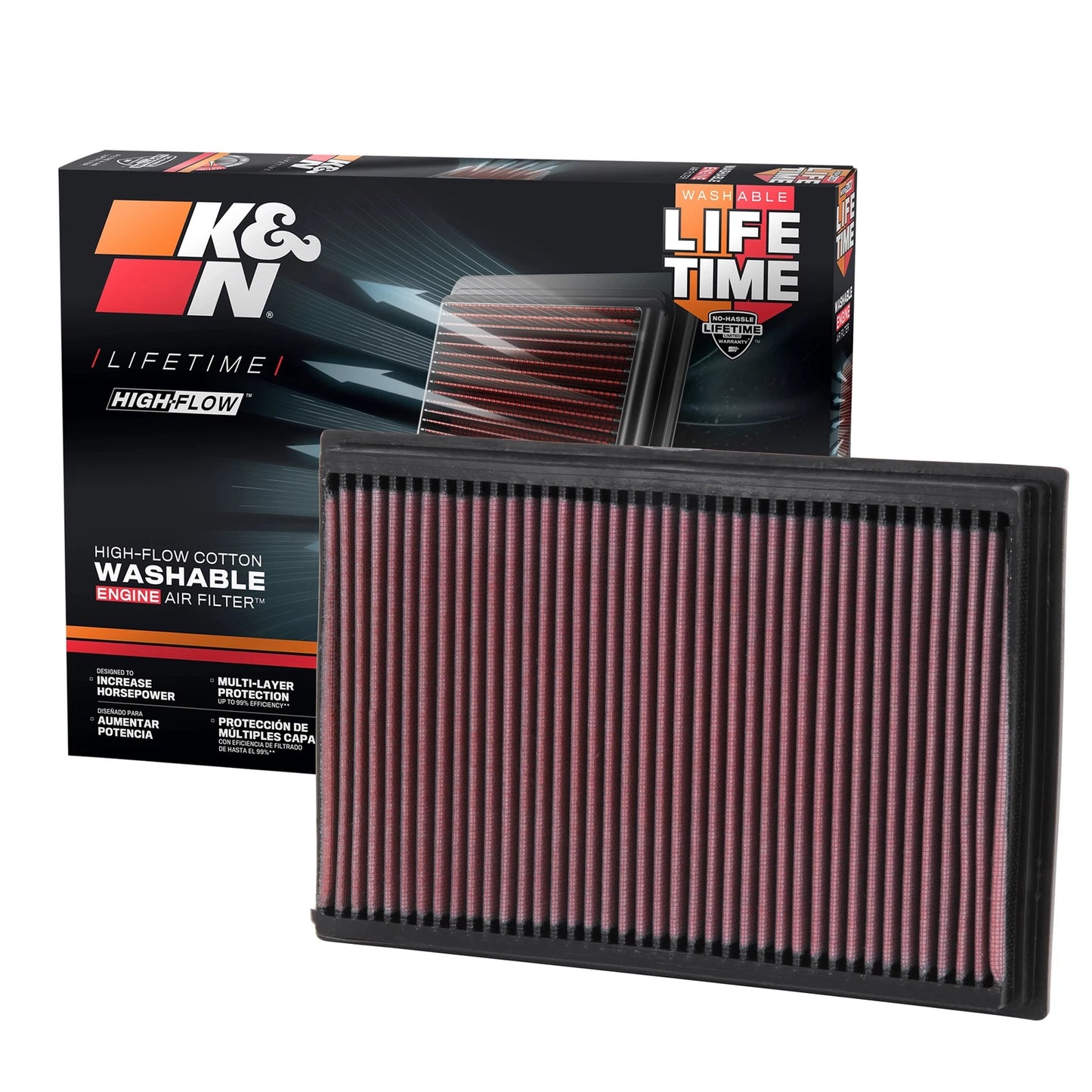 K&N Drop-In Air Filter | Mercury Grand Marquis / Lincoln Town Car / Ford Crown Victoria (92-11)