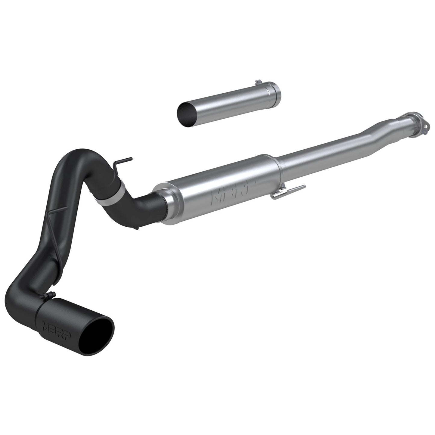 MBRP 4in Black-Coated AL Steel Cat-Back Exhaust Race Version | Ford F150 (21+) (S5209BLK)