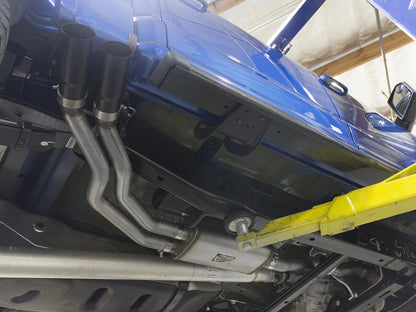 aFe 3in to 2.5in SS Cat-Back Exhaust w/ Black Tip | Ford F-150 EcoBoost V6/V8 (15-16) (49-43081-B)