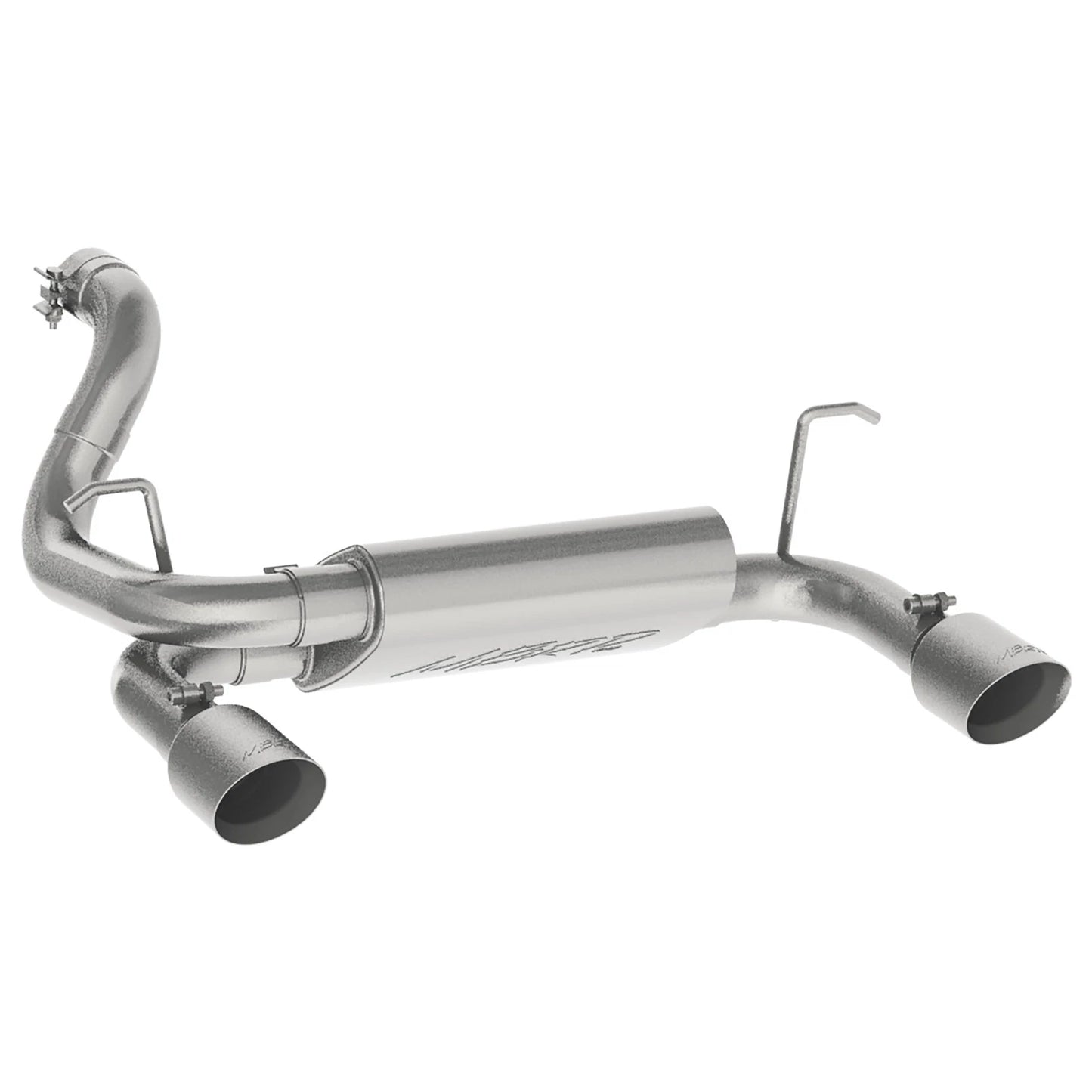 MBRP 2.5in. Dual Rear Exit Axle-Back AL Exhaust System | Jeep Wrangler (JL) 3.6L V6 (18+) (S5529AL)
