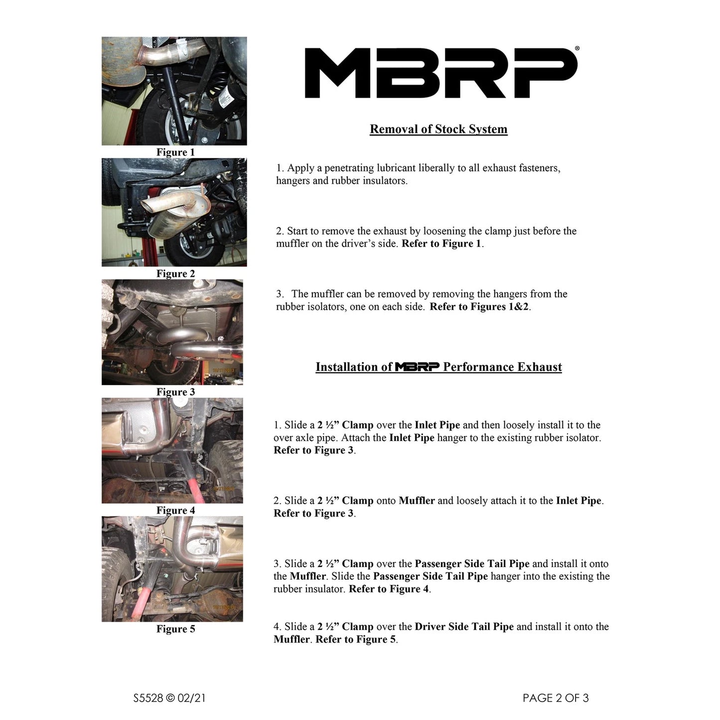 MBRP 2.5in Axle-Back D&S Black Dual Rear Exit Exhaust | Jeep Wrangler/Rubicon (07-14) (S5528BLK)