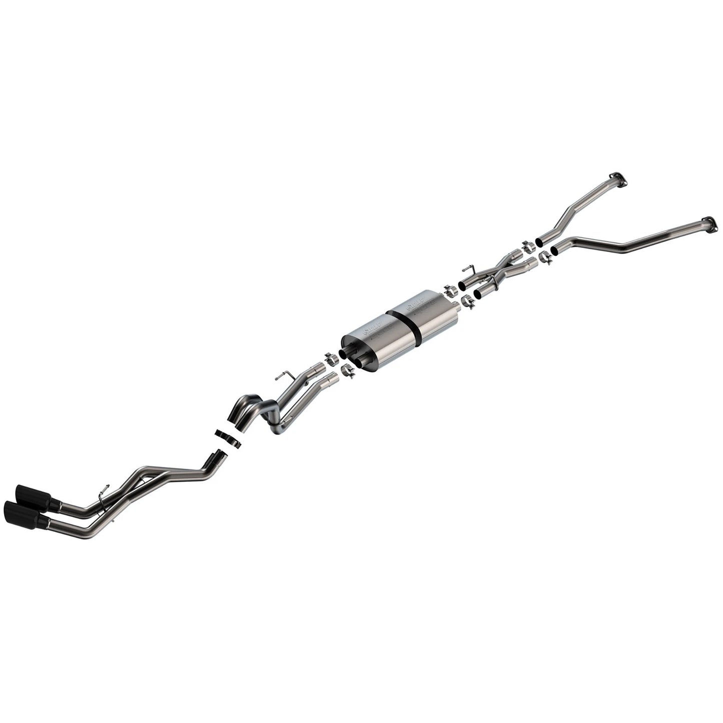 Borla 22-24 Toyota Tundra 3.4L V6 Hybrid Ext. Cab/Std Bed/145.7in WB ATAK Cat-Back - Black Chrome | Hybrid (140940BC)