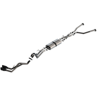 Borla 22-24 Toyota Tundra 3.4L V6 Hybrid Ext. Cab/Std Bed/145.7in WB ATAK Cat-Back - Black Chrome | Hybrid (140940BC)
