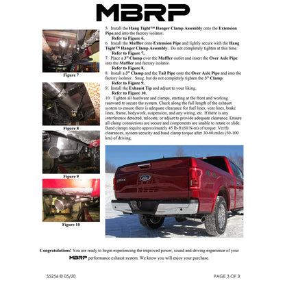 MBRP 3in Cat-Back Single Side Exit Black Exhaust System | Ford F-150 5.0L (15-20) (S5256BLK)