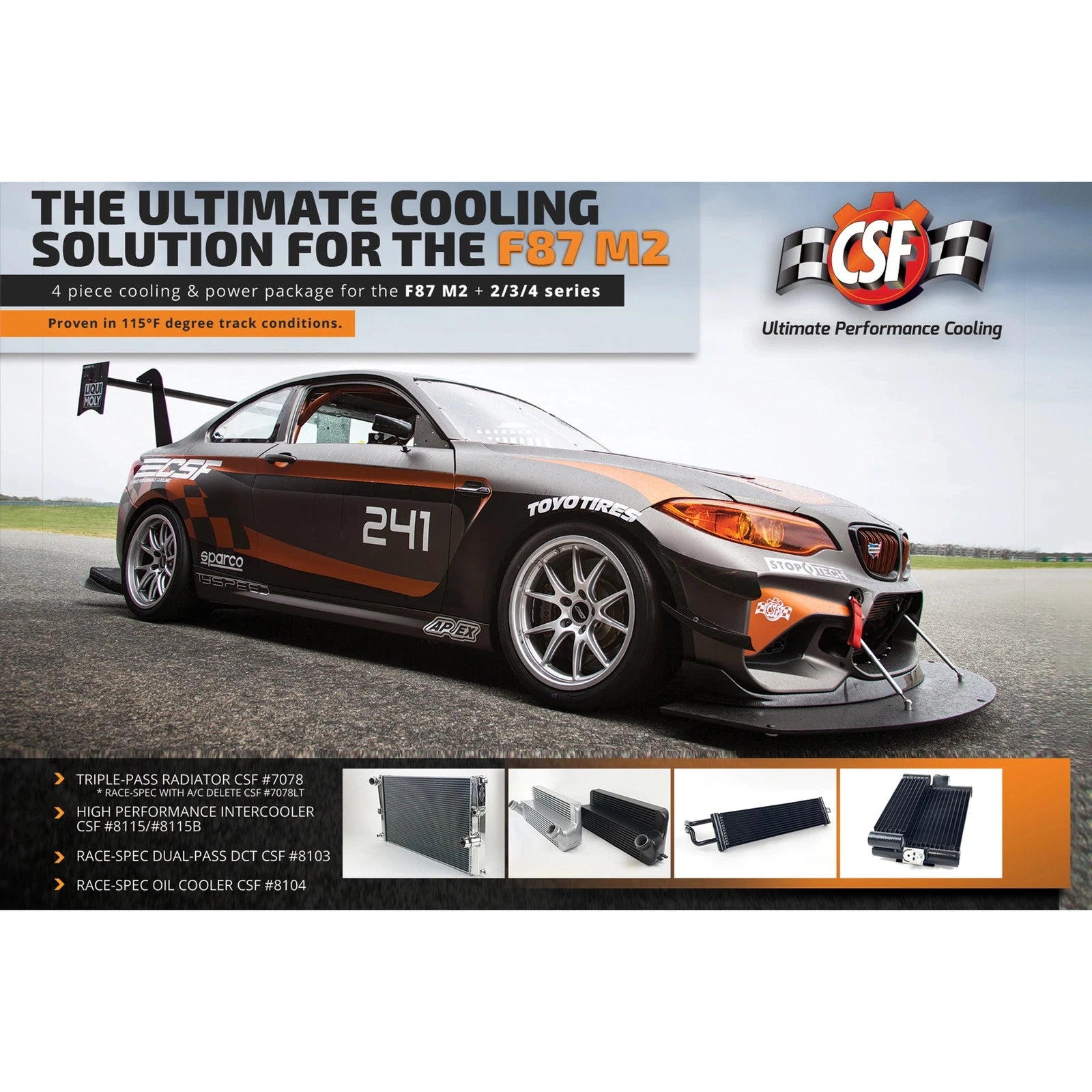 CSF High Performance Radiator | F87 M2 / F-Chassis (N55)