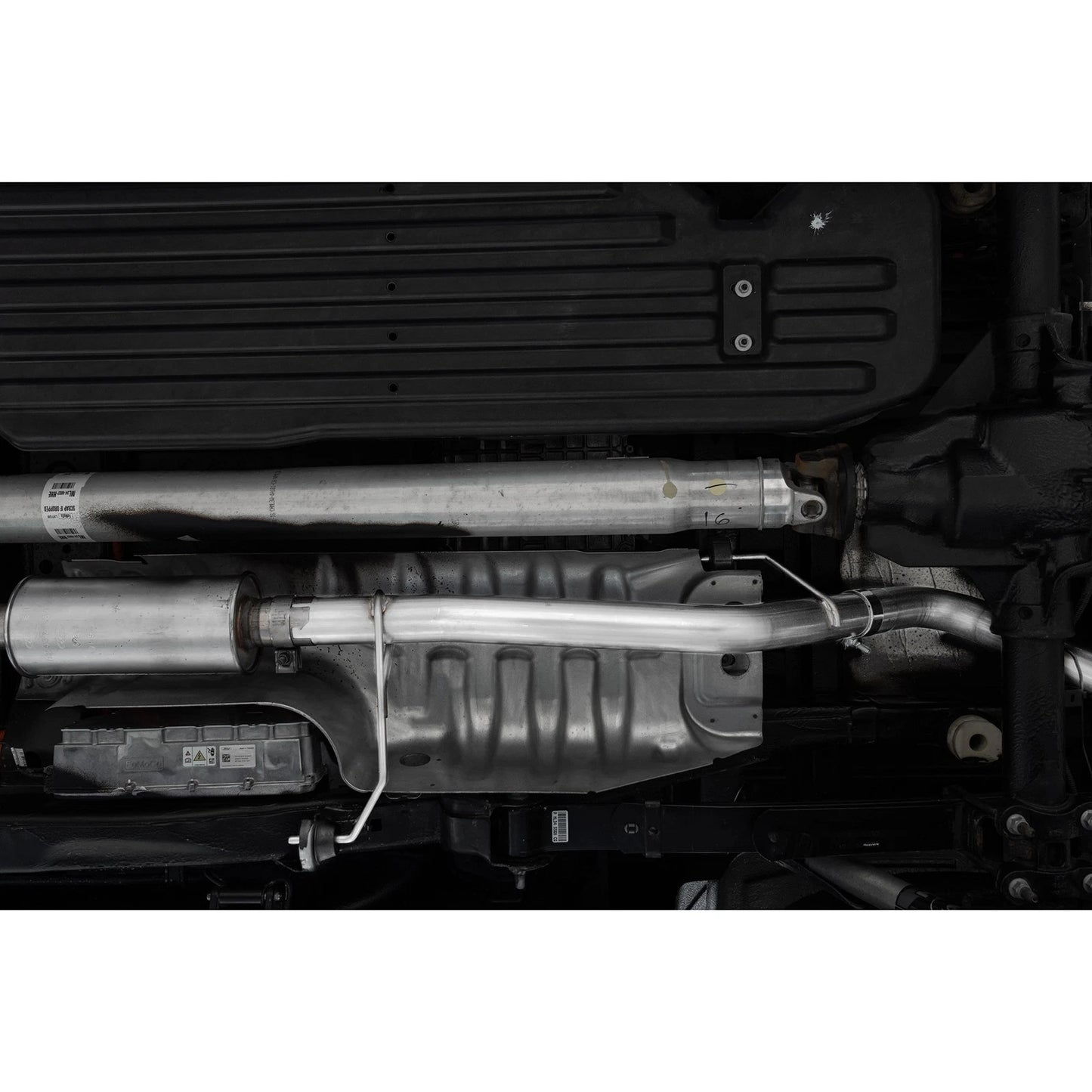 MBRP 3in Resonator-Back Single Side Exit Exhaust | Ford F-150 Powerboost Hybrid (21+) (S5221AL)