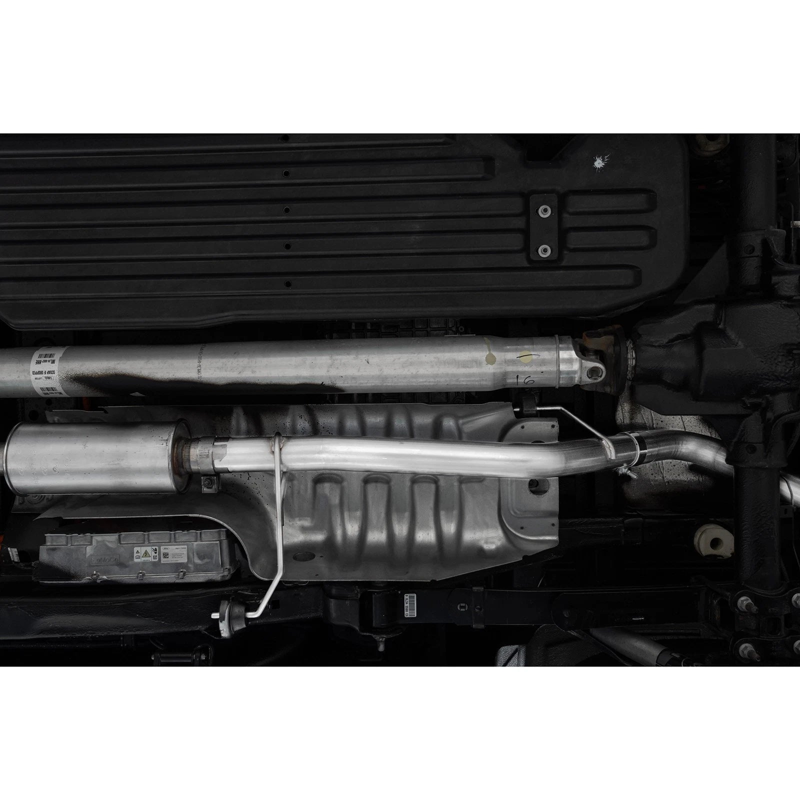 MBRP 3in Resonator-Back Single Side Exit Exhaust | Ford F-150 Powerboost Hybrid (21+) (S5221AL)