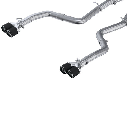 MBRP 3in Quad D&S Cat-Back Exhaust w/ CF Tips | Dodge Challenger 15-16 (S71163CF)