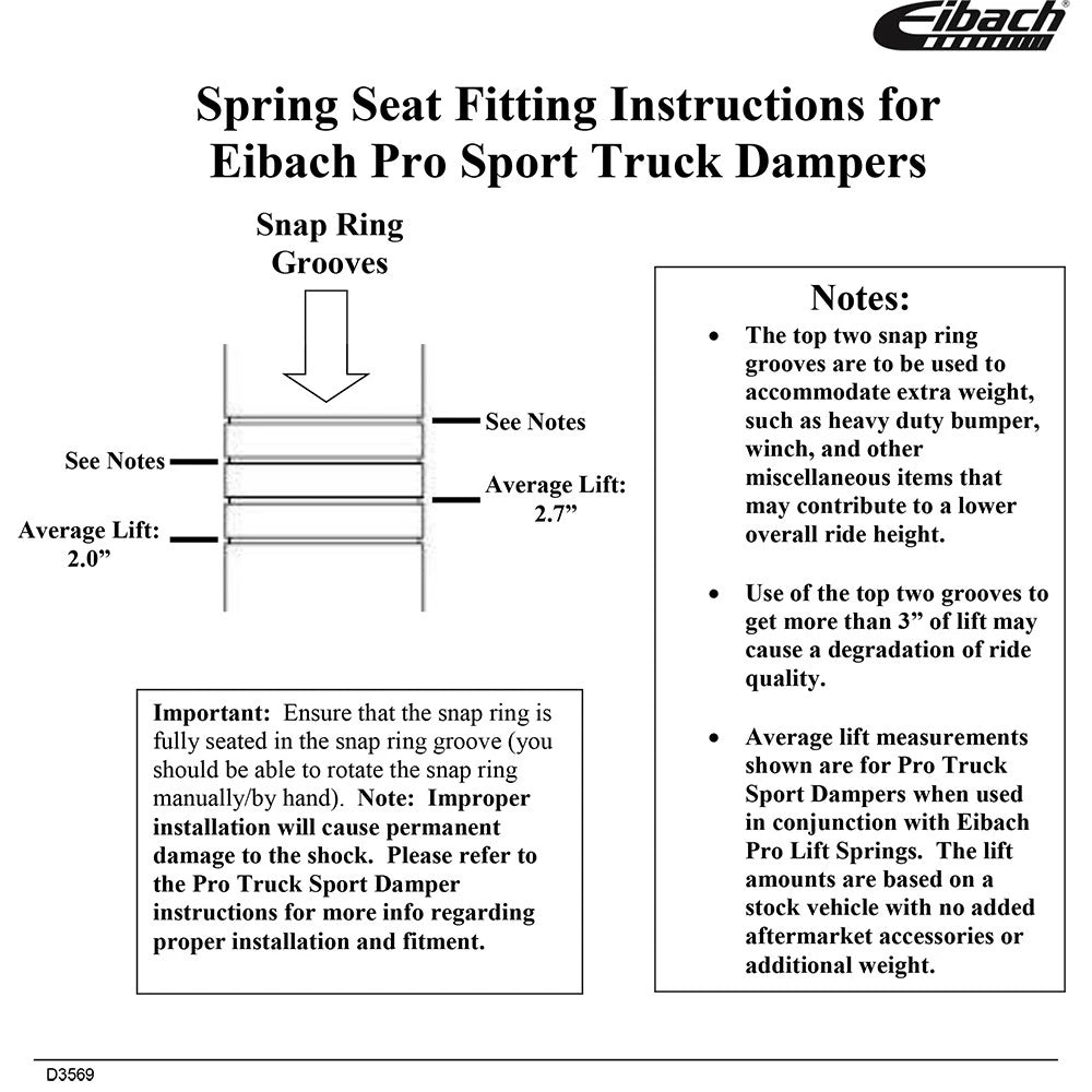 Eibach Front Coil Spring (Pair) for 2015-2022 GMC Canyon