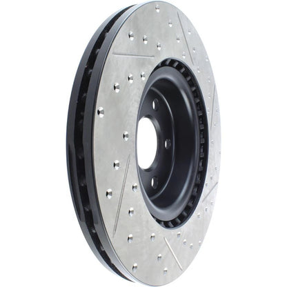 StopTech 127.33138R Front Right Drilled Brake Rotor for 12-19 Audi A6 / 12-17 S5