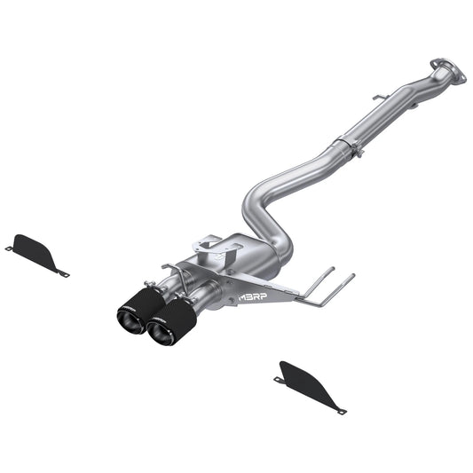 MBRP Stainless Steel 3" Cat-Back - Dual Center Exit | 2023+ Toyota Corolla GR (S4303)