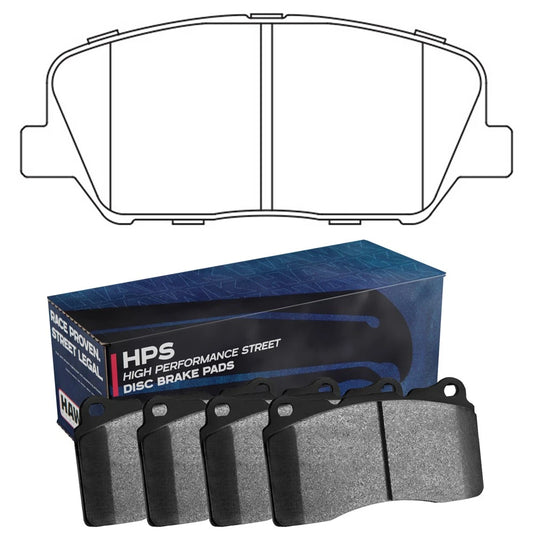 Hawk HPS Front Brake Pads | 2009-2015 Hyundai Genesis Coupe 2.0T (HB661F.667)
