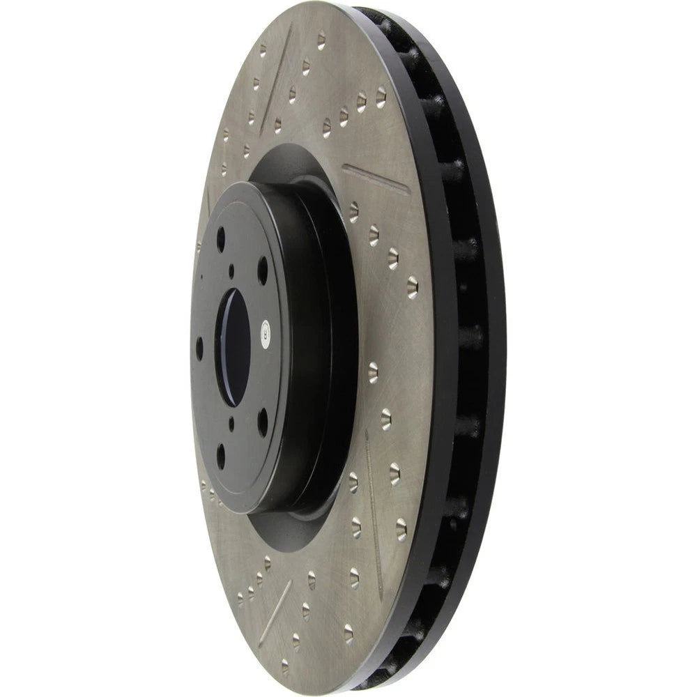 Stoptech Slotted And Drilled Brake Rotor | 2005-2010 Subaru WRX STI (127.47022L)