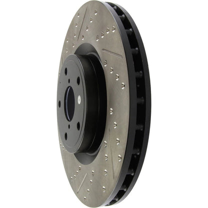 Stoptech Slotted And Drilled Brake Rotor | 2005-2010 Subaru WRX STI (127.47022L)
