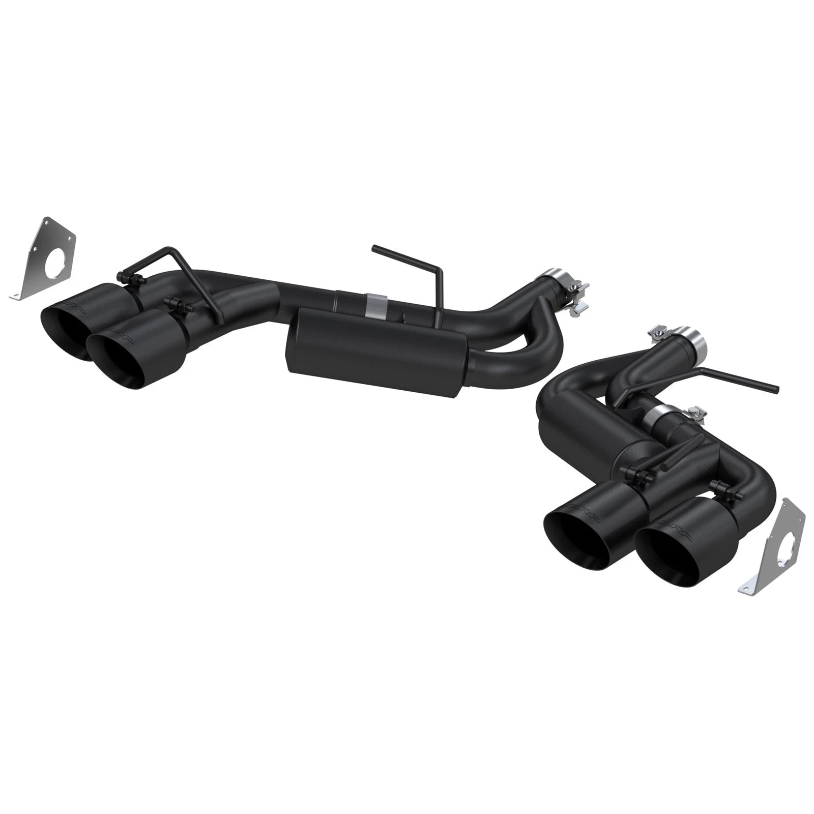 MBRP 2.5in BLK NPP Dual Axle-Back w/ 4in Quad Tips | Chevy Camaro V6 16-19 (S7039BLK)