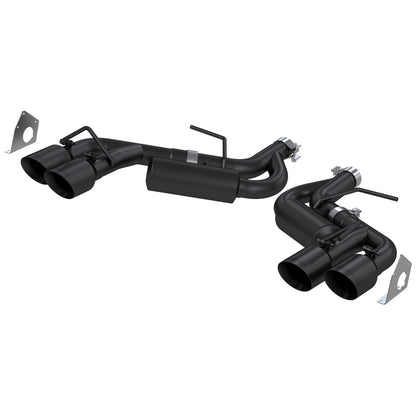 MBRP 2.5in BLK NPP Dual Axle-Back w/ 4in Quad Tips | Chevy Camaro V6 16-19 (S7039BLK)