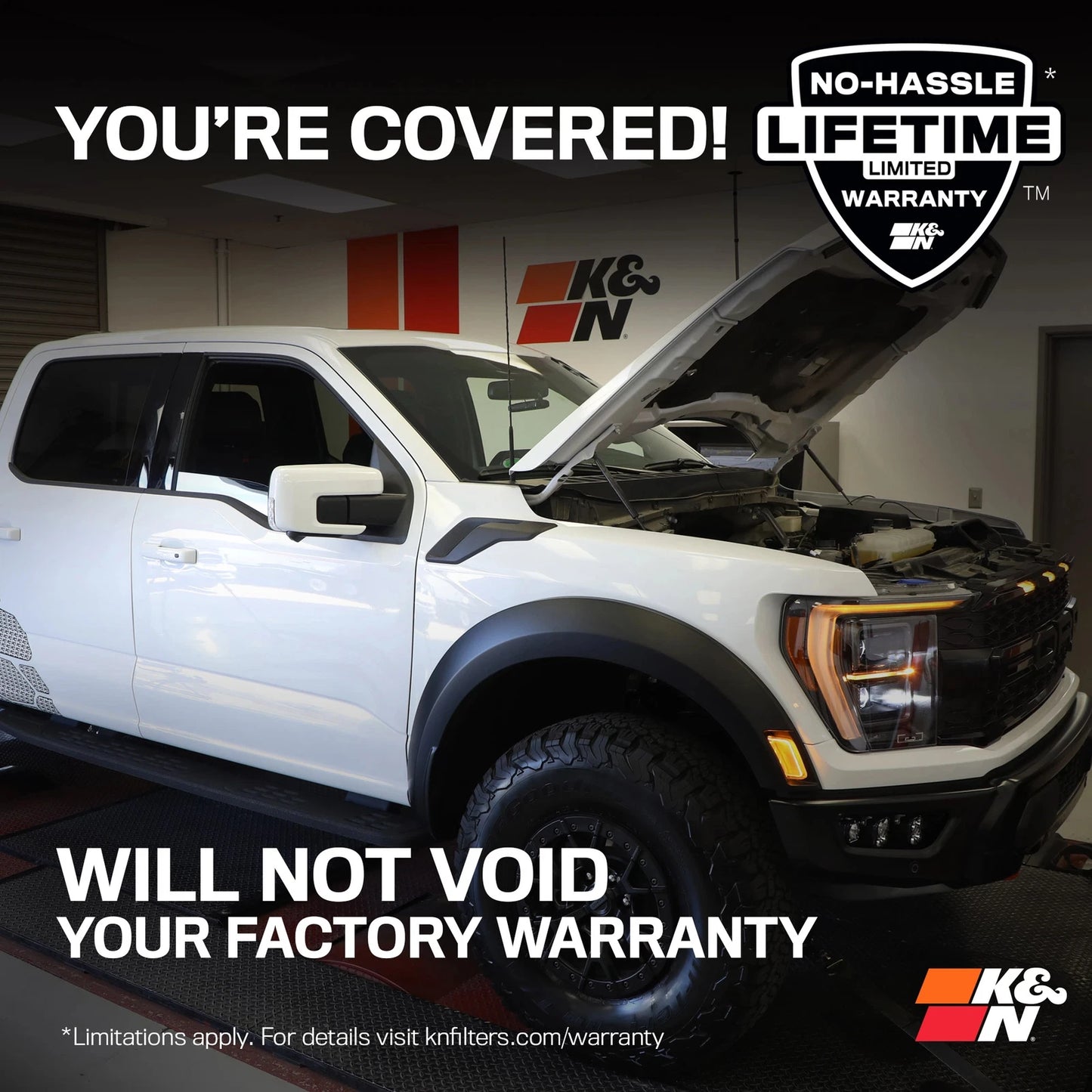 K&N Performance Air Intake System | Ford F150 Raptor R 5.2L V8 (63-2624)
