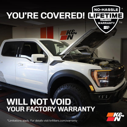 K&N Performance Air Intake System | Ford F150 Raptor R 5.2L V8 (63-2624)