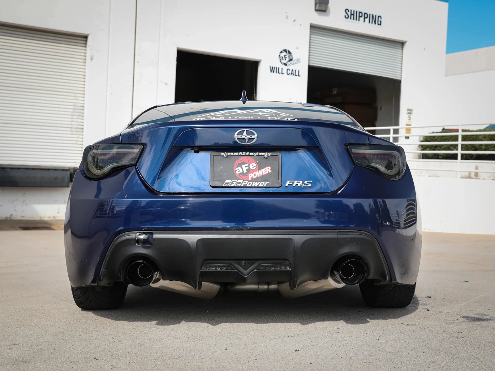 aFe Takeda 2.5in SS Cat-Back Exhaust w/ Black Tip | Scion FR-S/BRZ (13-15) (49-36023-B)