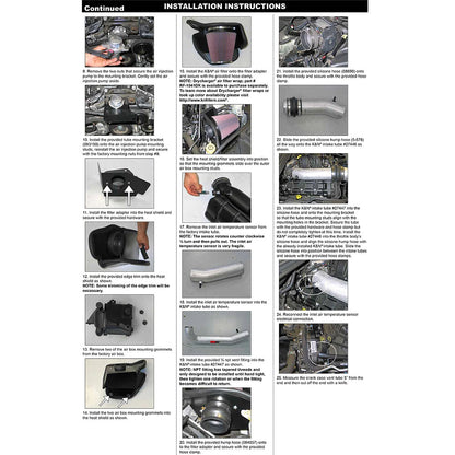 K&N High Flow Intake Kit 3.6L V6 Jeep/Chrysler/Dodge (77-1560KTK)