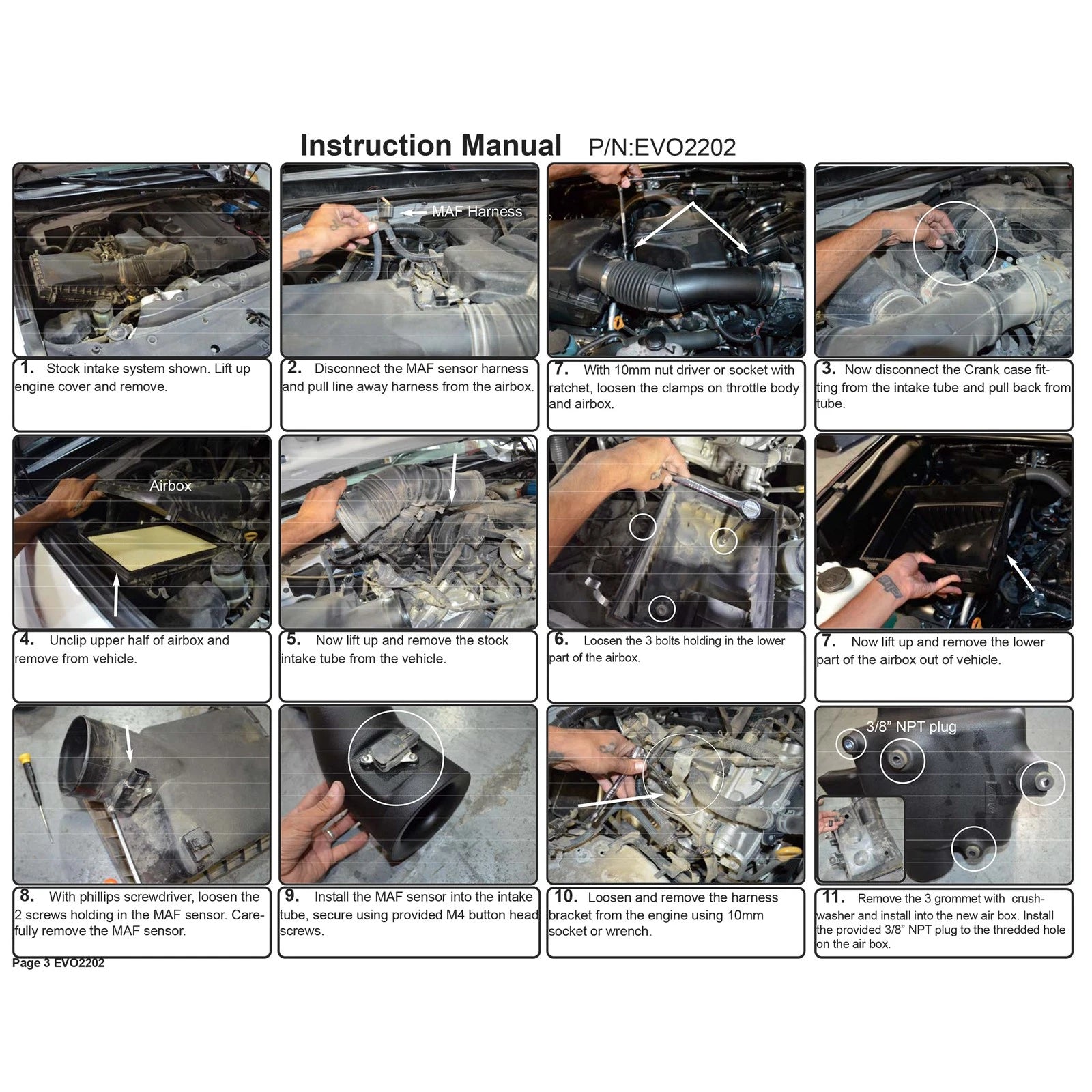 Injen Evolution Cold Air Intake | Toyota 4Runner (03-09) / Tacoma (04-15) / FJ Cruiser (07-23) / Lexus GX460 (09-23) / 4Runner (09-24) (EVO2202)