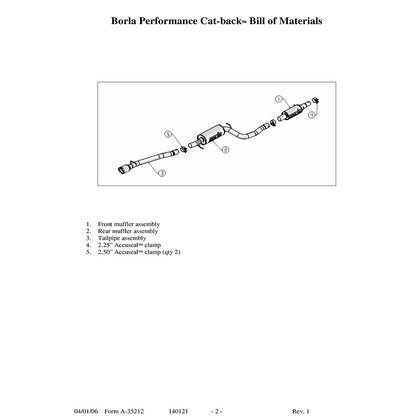 Borla Catback Exhaust | 2004-2009 Mazda 3 (140121)