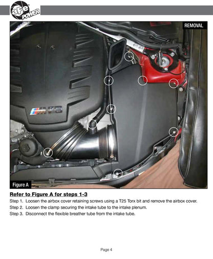 aFe Black Series Stage-2 Carbon Fiber Cold Air Intake | BMW M3 (08-13) E9X V8 (51-31662-C)