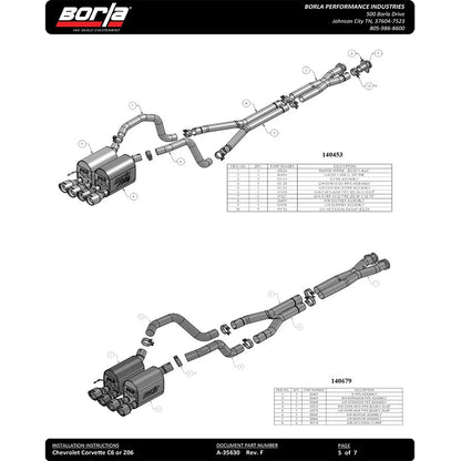 Borla Cat-Back Exhaust System - ATAK | Multiple Fitments (140453)