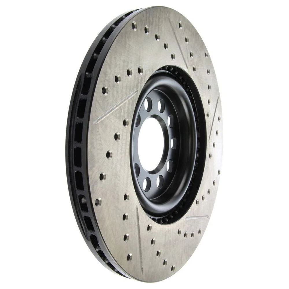 StopTech 127.33062R Front Right Drilled Brake Rotor for 00-03 S3 / 99-07 Audi TT