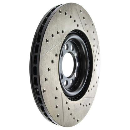 StopTech 127.33062R Front Right Drilled Brake Rotor for 00-03 S3 / 99-07 Audi TT