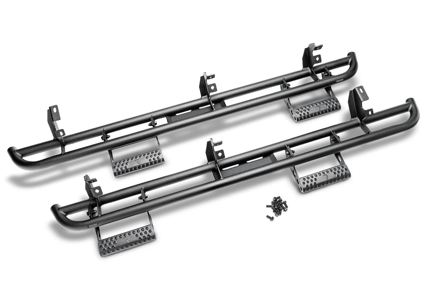 N-Fab RKR Rails 2018 Jeep Wrangler JL 4 Door Dab Length - Gloss Black - 1.75in