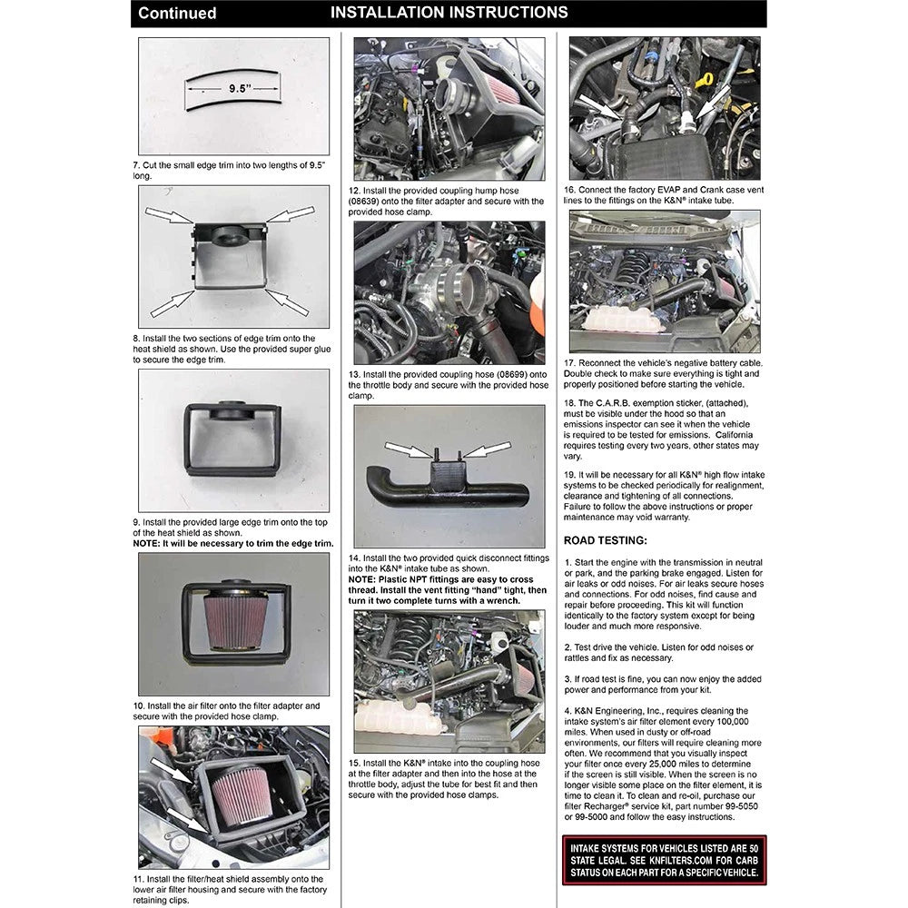 K&N Performance Intake Kit | Ford F-150 5.0L V8 (15+) (57-2591)