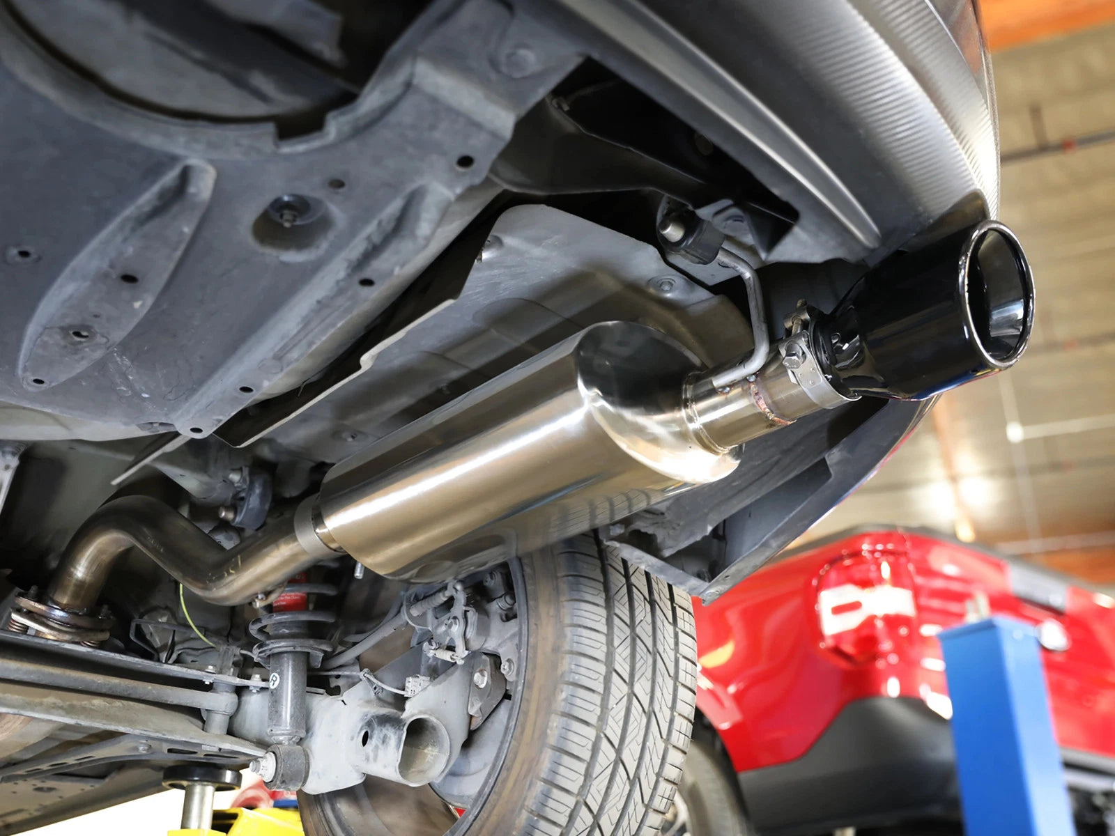 aFe 14-19 Toyota Corolla 1.8L Takeda 2.5in SS Axle-Back Exhaust w/ Black Tip (49-36083-B)