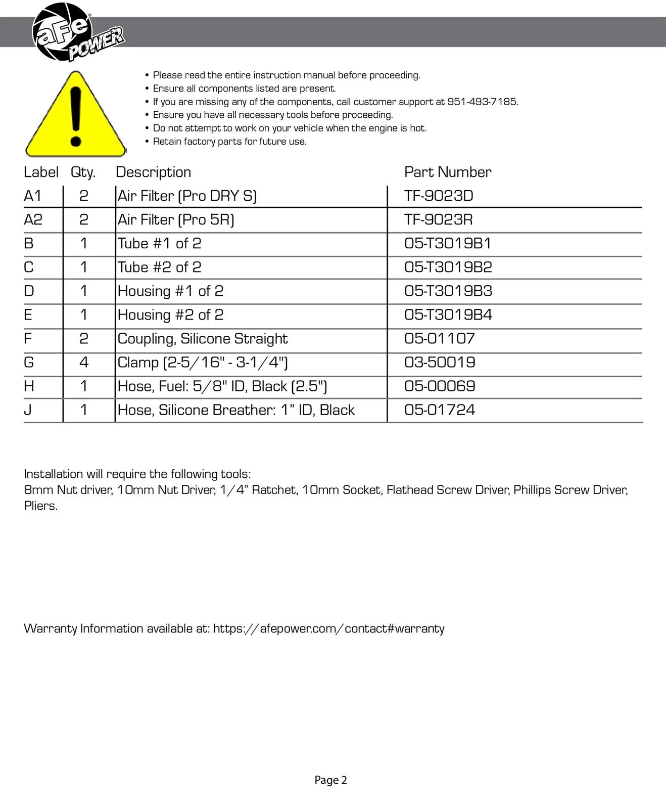 aFe Takeda Stage-2 Pro 5R Cold Air Intake System | Infiniti Q50 (14-15) (TR-3019B-R)