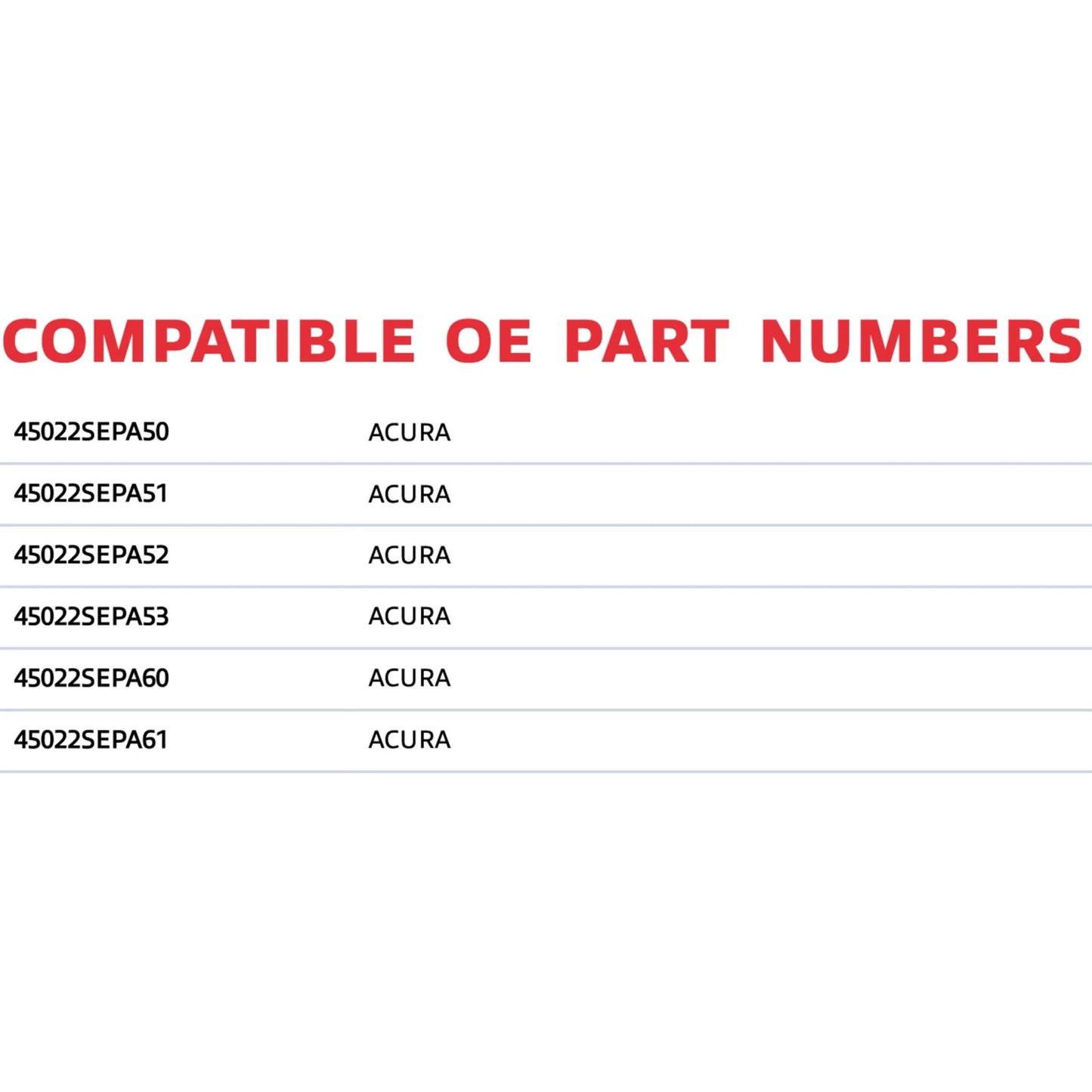 Brembo 04-08 Acura TL Front Premium NAO Ceramic OE Equivalent Pad