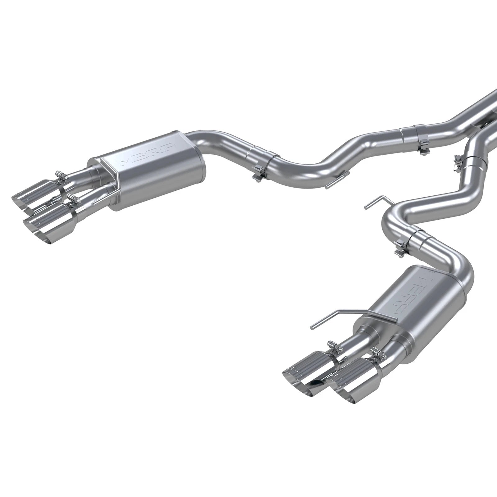MBRP Perf SS 3" Street Quad Exit Catback | Ford Mustang GT (18-21) (S7205304)