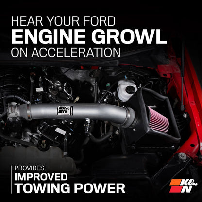 K&N Performance Air Intake System | Ford F-150 (18-24) 3.3L V6 (77-2619KC)
